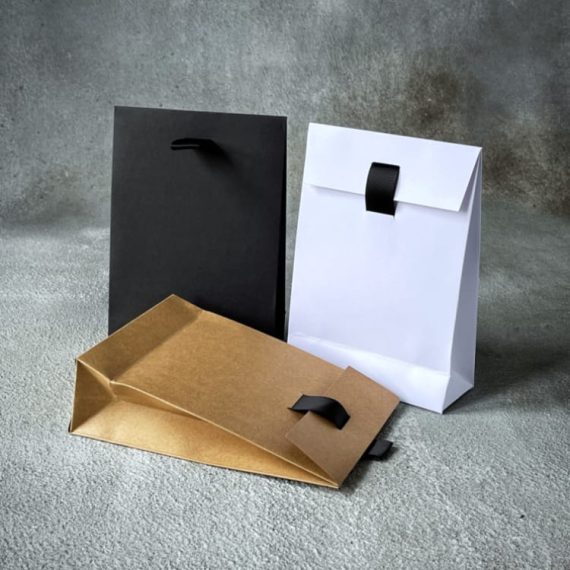 FSC® Envelope Bag with Ribbon Paper Bag Co - Main Image