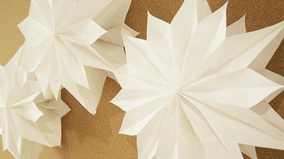 How to make a paper bag snowflake star