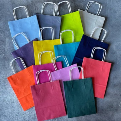 Wholesale Coloured Twisted Handle Paper Bags