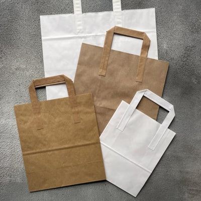 Wholesale Flat Handle Paper Bags