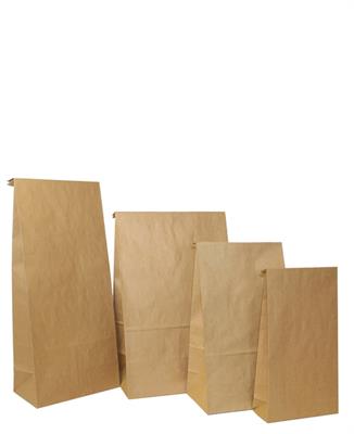 Brown Block Bottom Kraft Bags