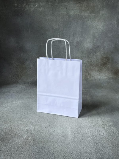 White Twisted Handle Paper Bags