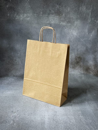 240x100x320 - Brown Twisted Handle Paper Bags