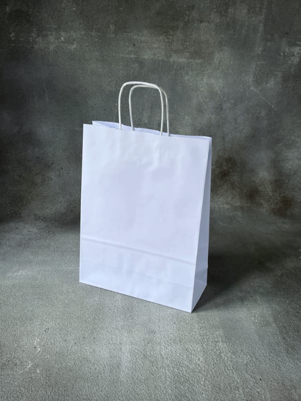 White Twisted Handle Paper Bags Paper Bag Co