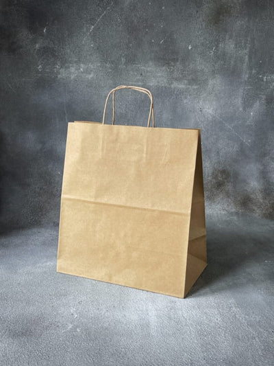 305x170x340 - Brown Twisted Handle Paper Bags