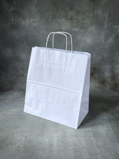 White Twisted Handle Paper Bags