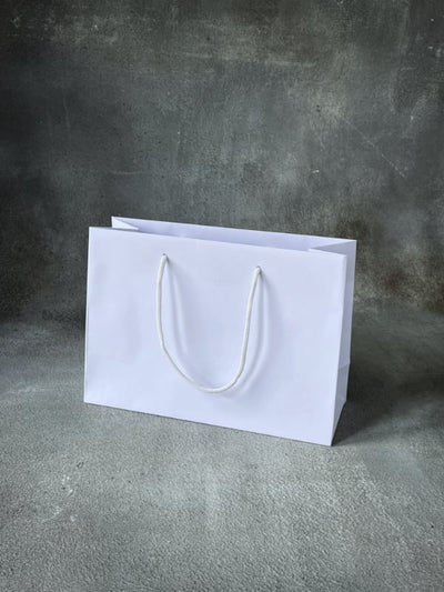 310x120x220 - White Kraft Rope Handle Paper Bags