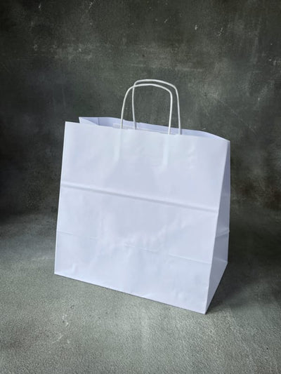 White Twisted Handle Paper Bags