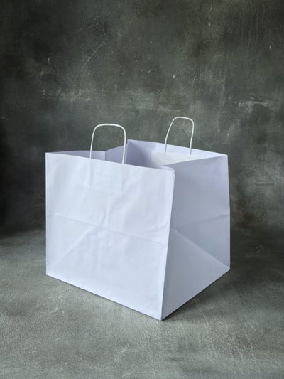 White Twisted Handle Paper Bags