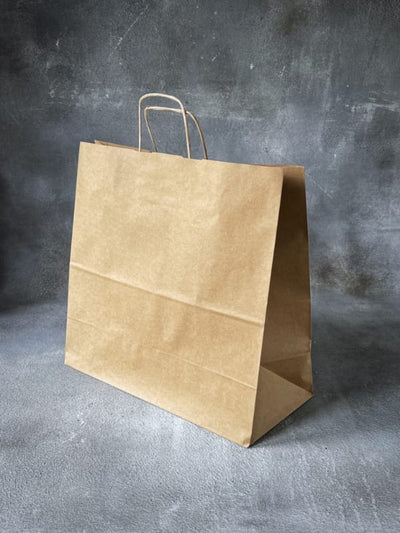 400x180x390- Brown Twisted Handle Paper Bags