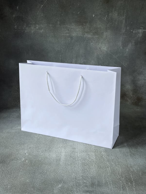 440x120x320 - White Kraft Rope Handle Paper Bags