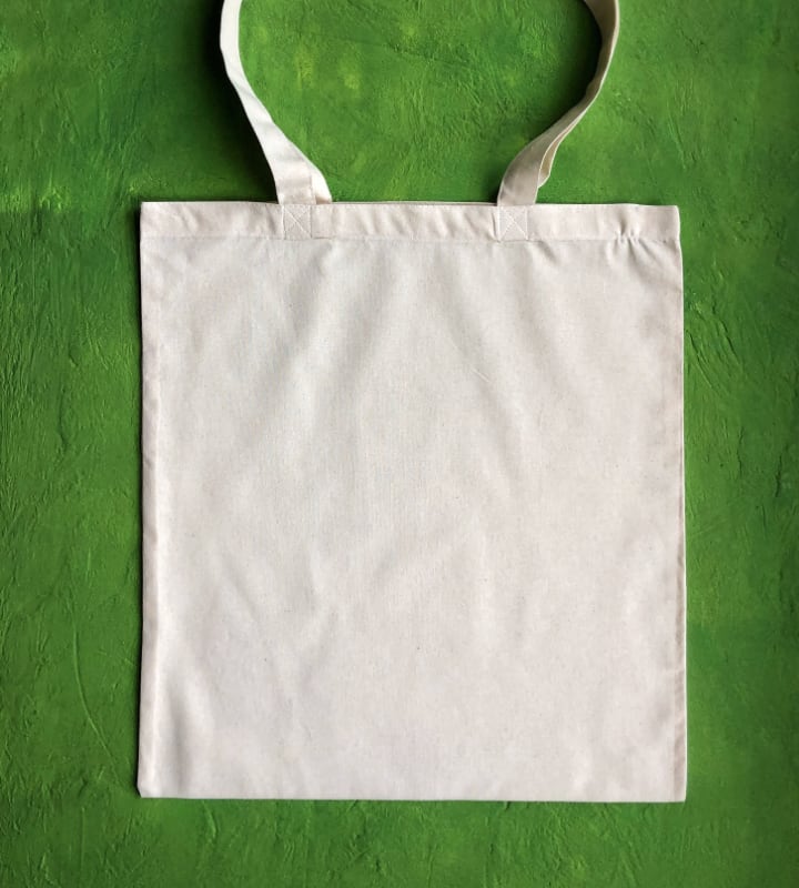5oz cotton bag 380x420mm back view