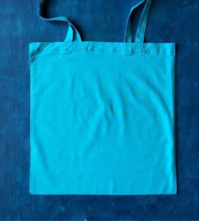 5oz Dyed Cotton Bag - Teal - 380x420mm