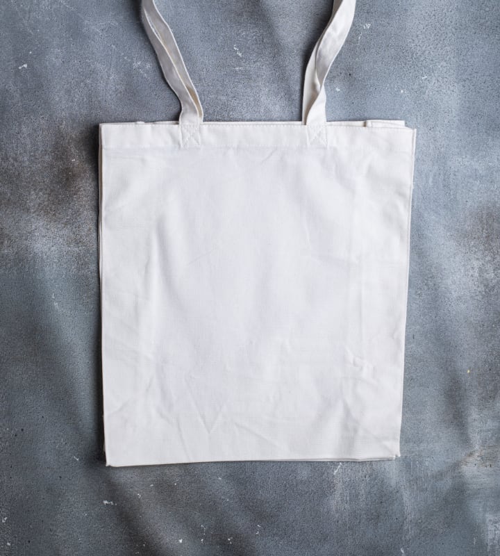 White 8oz Canvas Bag 380x100x420 front