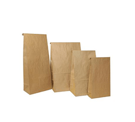 Brown Block Bottom Kraft Bags