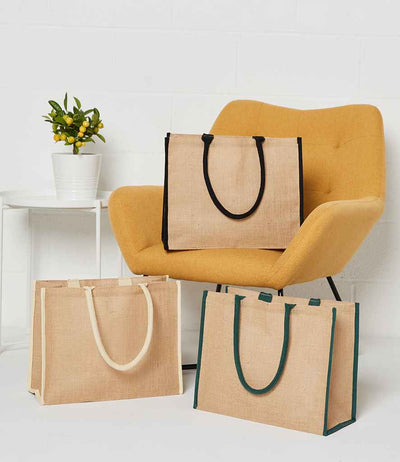 Brand Lab Jute Tipped Shopper bags