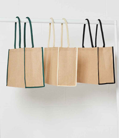 Brand Lab Jute Tipped Shoppers hanging up