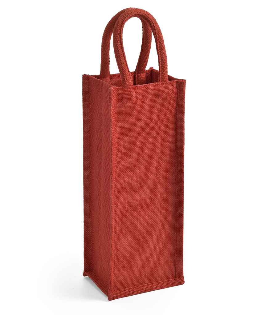 Brand Lab Jute Bottle Bag red