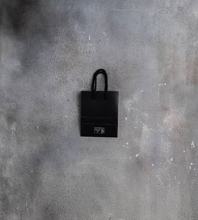 FSC® Black Matt Laminated Rope Handle Paper Bags - 180x80x230mm