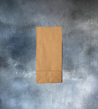 Block Bottom Kraft Paper Bags - Brown 150x60x300mm