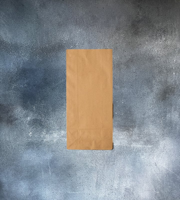 Block Bottom Kraft Paper Bags - Brown 150x60x300mm