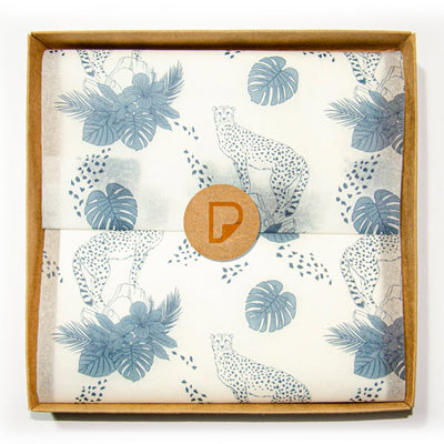 Blue Forest Patterned Tissue Paper