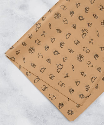 Brown 40gsm Greaseproof Paper - 210x148mm