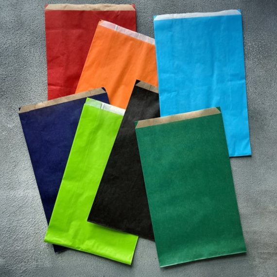 Coloured Satchel Paper Bags