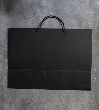 FSC® Black Dyed Rope Handle Paper Bags - 550x130x400mm