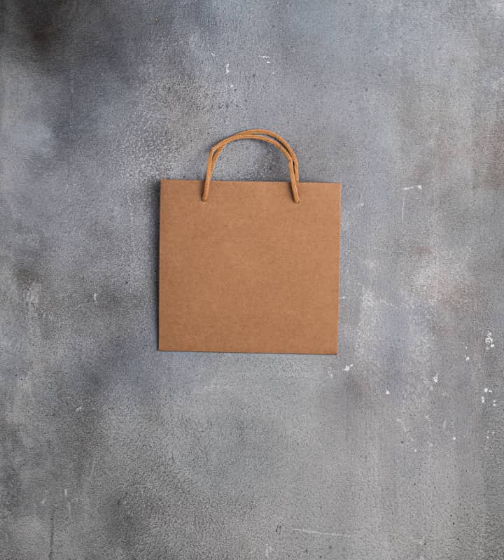 FSC Rope Handle Kraft Paper Bag - Brown 230x90x220mm