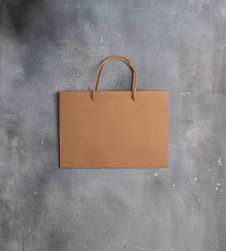 FSC Rope Handle Kraft Paper Bag - Brown 310x120x220mm