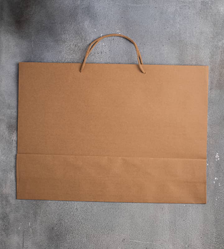 FSC Rope Handle Kraft Paper Bag - Brown 550x130x400mm