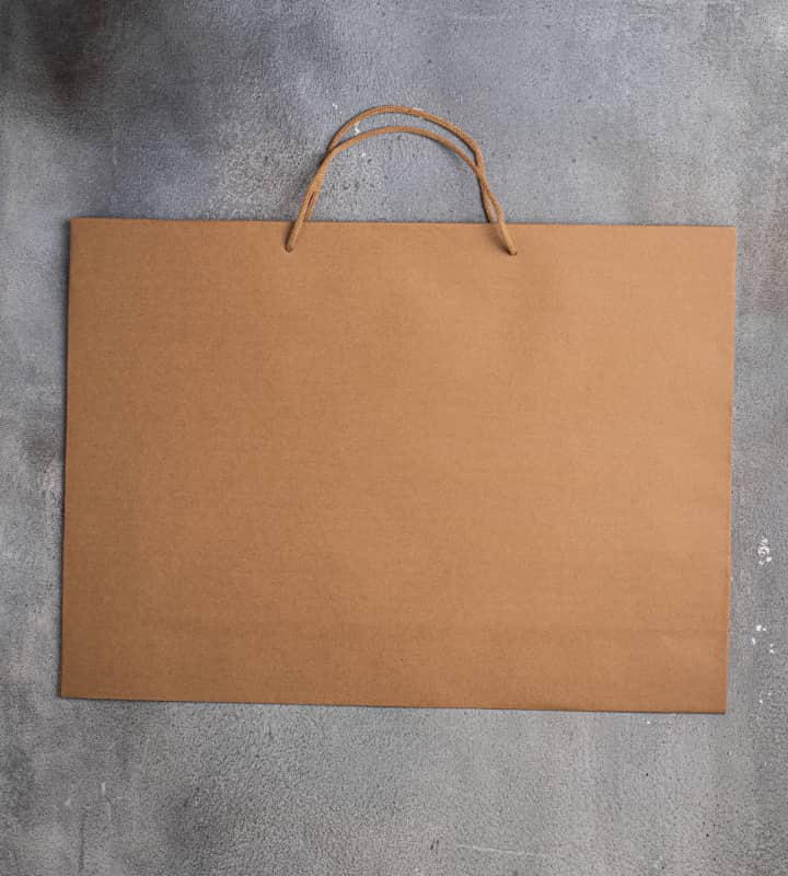 FSC Rope Handle Kraft Paper Bag - Brown 550x130x400mm