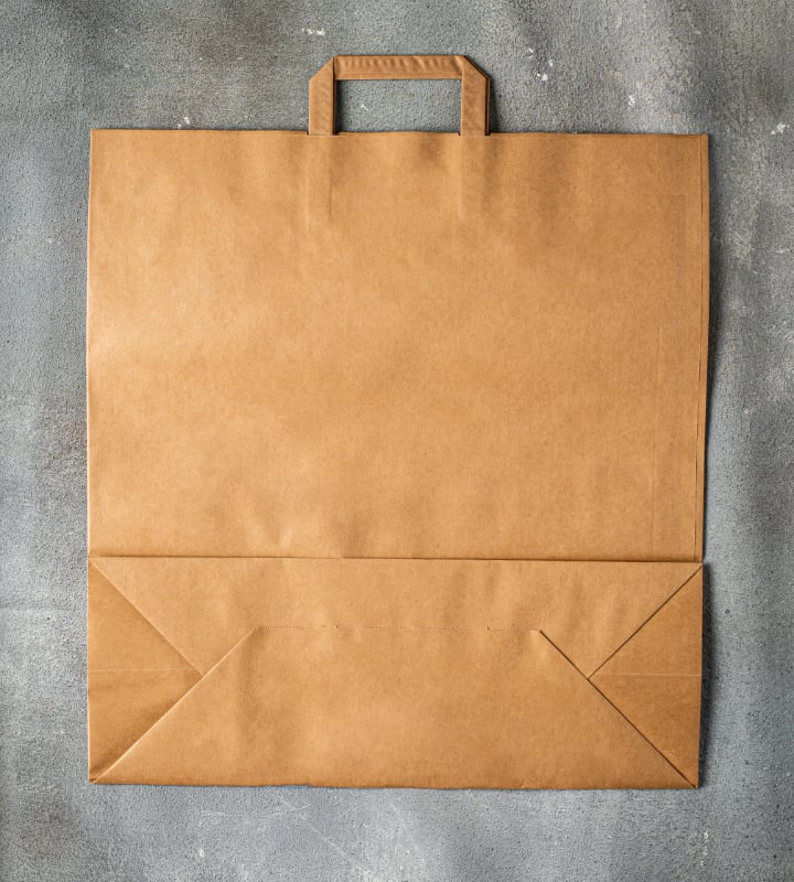 Flat Handle Kraft Paper Bag - Brown 450x170x480mm