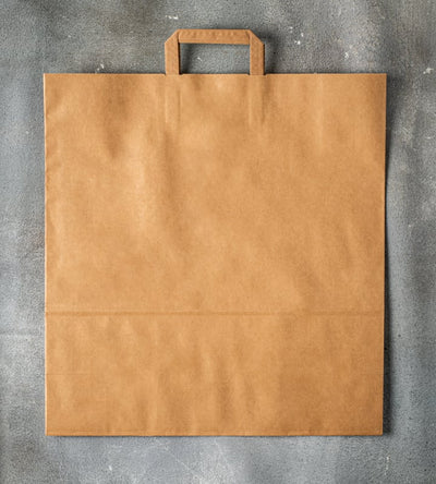 Flat Handle Kraft Paper Bag - Brown 450x170x480mm