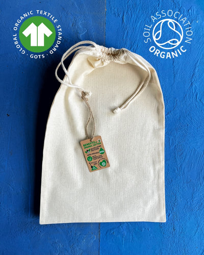 GOTS Organic Cotton Drawstring Bags
