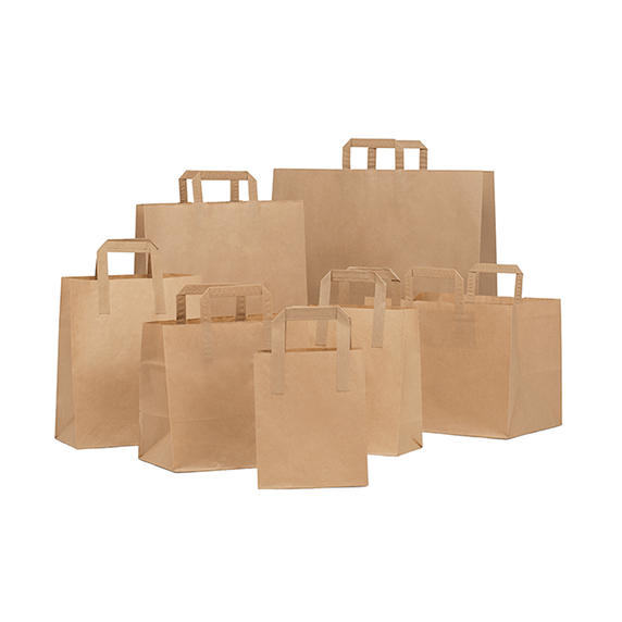 Brown Folded Handle Paper Bags