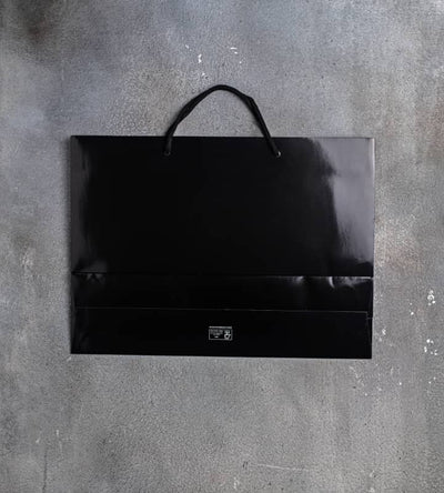 FSC® Black Gloss Laminated Rope Handle Paper Bags - 440x120x320mm