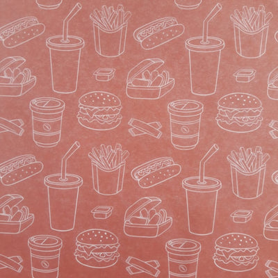 Greaseproof Paper - Red Burger 3