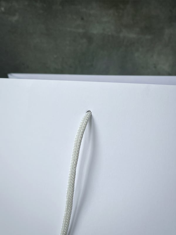 FSC® White Kraft Rope Handle Paper Bags | Paper Bag Co