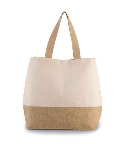 Kimood Canvas & Jute Shopper natural