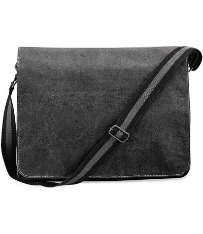 Quadra Vintage Canvas Despatch Bag black