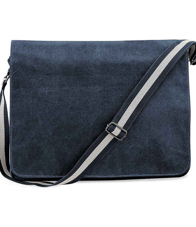 Quadra Vintage Canvas Despatch Bag navy