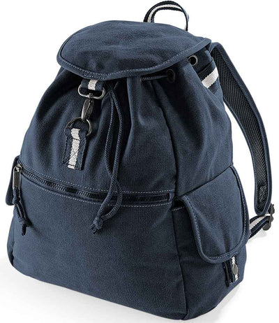 Quadra Vintage Canvas Backpack navy