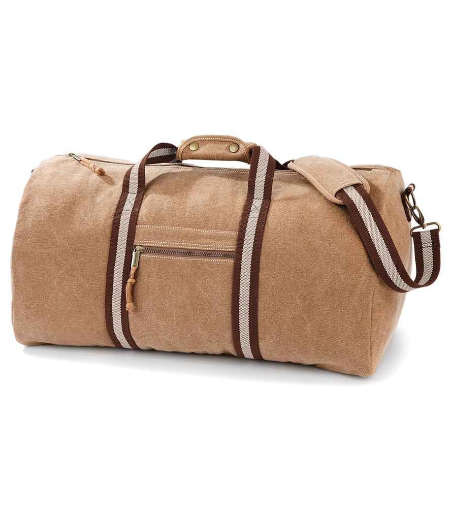 Quadra Vintage Canvas Holdall desert sand