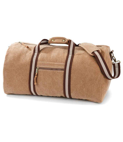 Quadra Vintage Canvas Holdall desert sand
