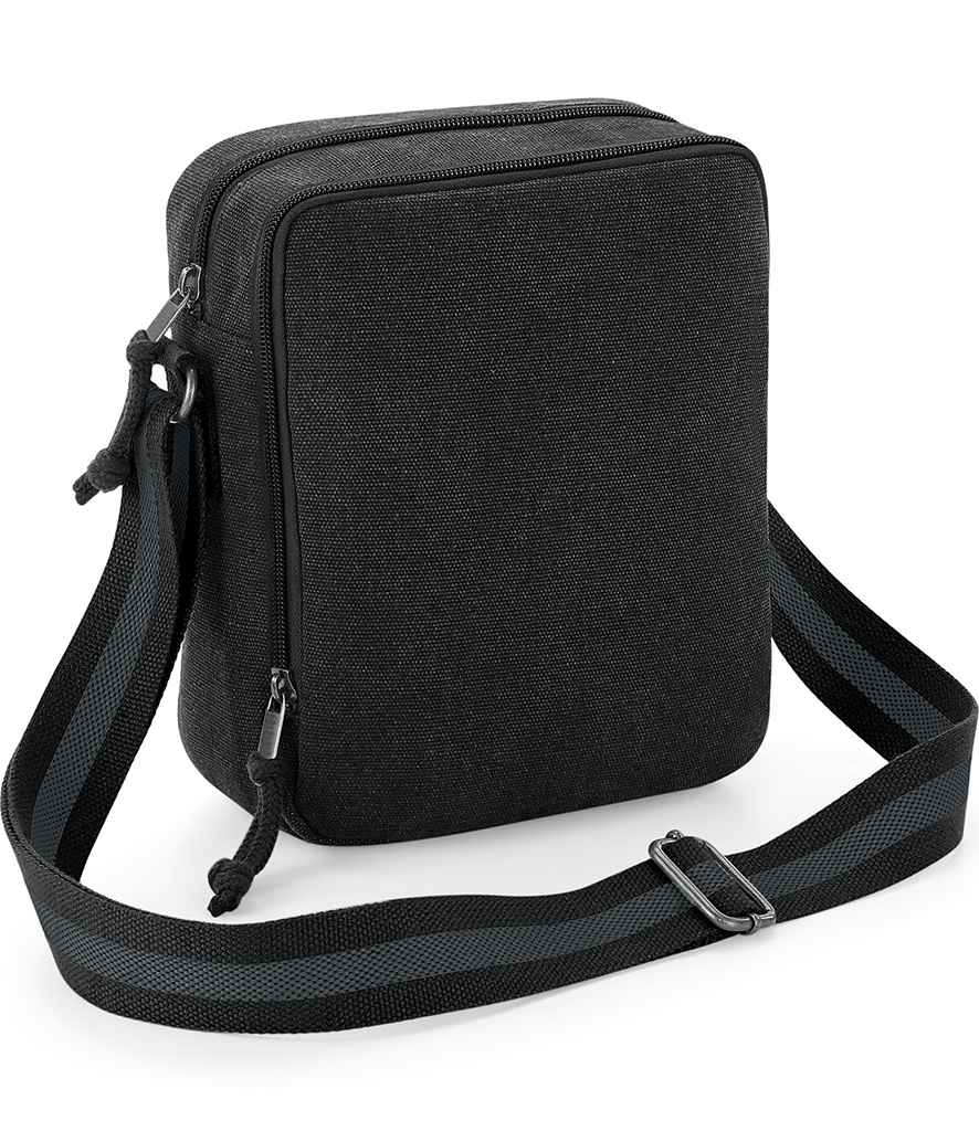 Quadra Vintage Canvas Mini Reporter grey/black