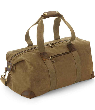 Quadra Heritage Waxed Canvas Holdall desert sand