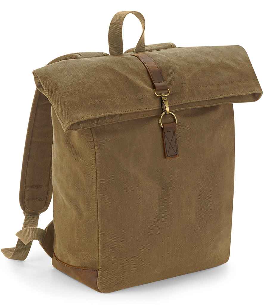 Quadra Heritage Waxed Canvas Backpack light brown