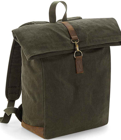 Quadra Heritage Waxed Canvas Backpack brown